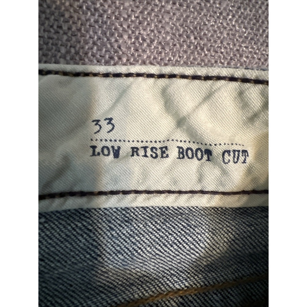 Lands End Low Rise Bootcut Jeans Mens SZ 33 X 31 - Picture 4 of 10